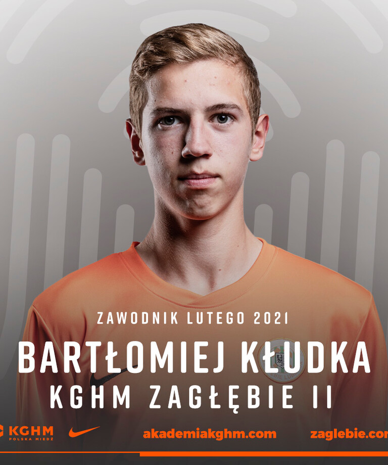 Bartłomiej Kłudka Zawodnikiem Miesiąca! Bartłomiej Kłudka Zawodnikiem Miesiąca!