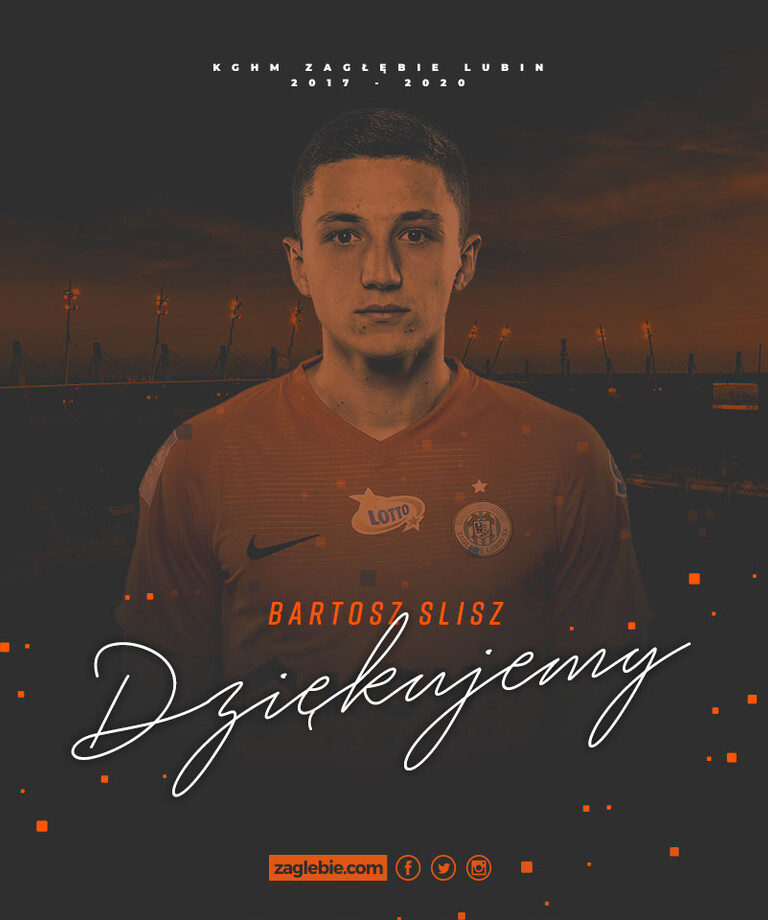 Bartosz Slisz odchodzi z KGHM Zagłębia Lubin Bartosz Slisz odchodzi z KGHM Zagłębia Lubin