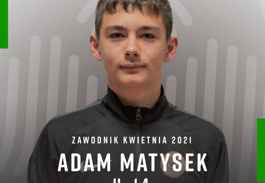 Adam Matysek piłkarzem kwietnia w AP KGHM Zagłębie!