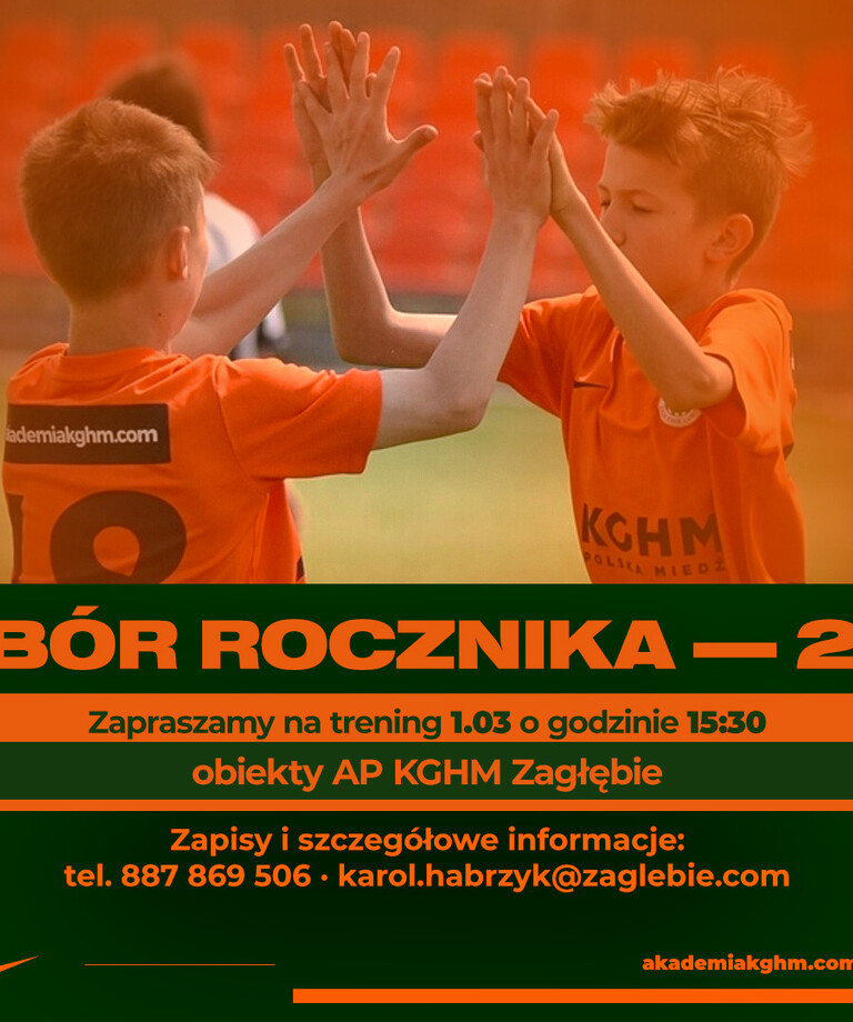 Zapraszamy na trening naborowy dla rocznika 2012! Zapraszamy na trening naborowy dla rocznika 2012!
