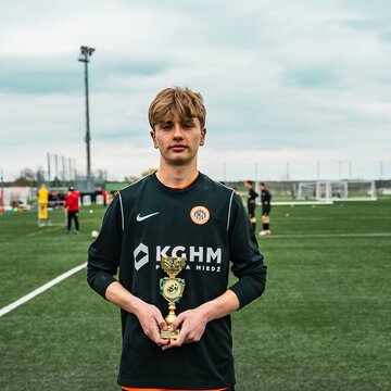 Filip Falkowski piłkarzem miesiąca w AP KGHM Zagłębie