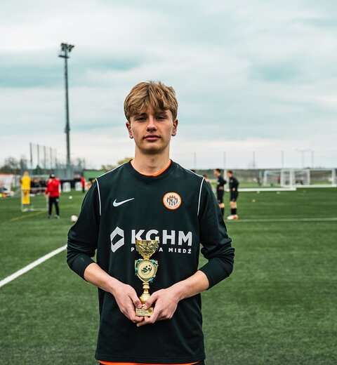 Filip Falkowski piłkarzem miesiąca w AP KGHM Zagłębie
