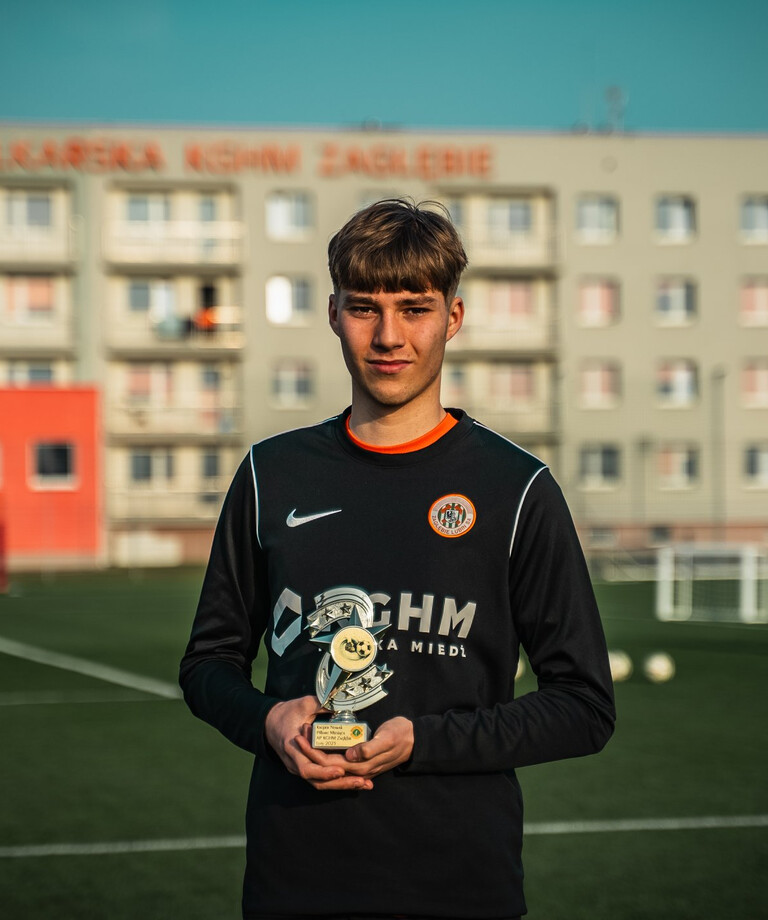 Kacper Nowak piłkarzem lutego AP KGHM Zagłębie Kacper Nowak piłkarzem lutego AP KGHM Zagłębie