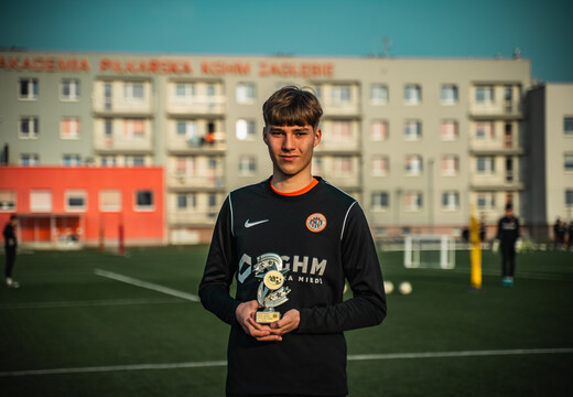Kacper Nowak piłkarzem lutego AP KGHM Zagłębie