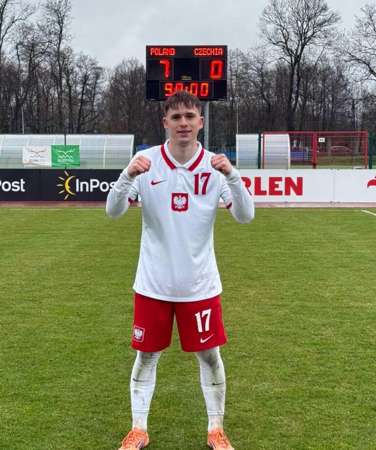 Bramka Dawida Haufy w reprezentacji Polski U-16