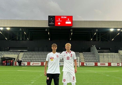 Adam Długołęcki i Alan Drzazga z bramkami dla reprezentacji Polski U-15