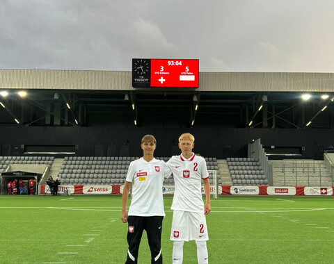 Adam Długołęcki i Alan Drzazga z bramkami dla reprezentacji Polski U-15