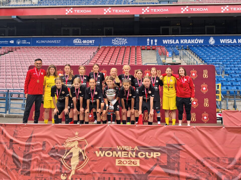 Drużyna AP KGHM Zagłębie dziewczyn do lat 13 zwyciężyła w turnieju Wisła Women CUP 2026