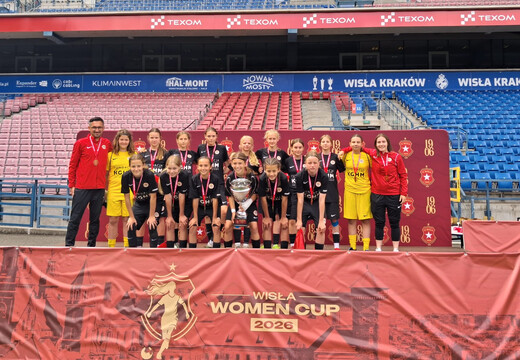 Drużyna AP KGHM Zagłębie dziewczyn do lat 13 zwyciężyła w turnieju Wisła Women CUP 2026