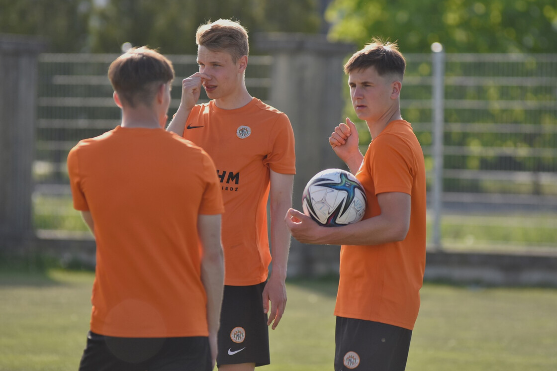 Wspólny trening zawodników drużyn U21 i U18 Wspólny trening zawodników drużyn U21 i U18