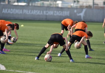 Poniedziałkowy trening naszych zespołów