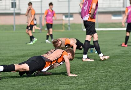 Poranny trening drużyn U-19 oraz U-17