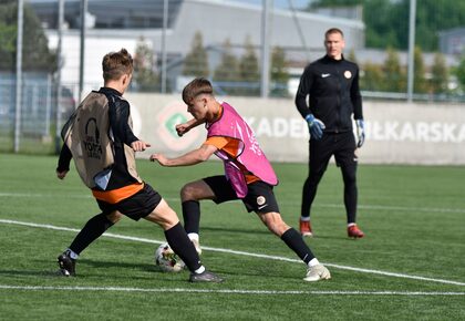 Poranny trening drużyn U-19 oraz U-17