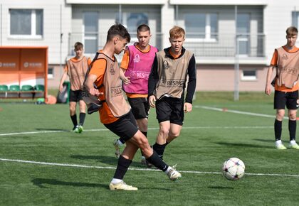 Poranny trening drużyn U-19 oraz U-17