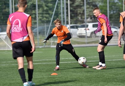 Poranny trening drużyn U-19 oraz U-17