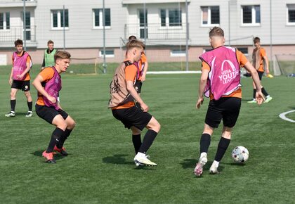 Poranny trening drużyn U-19 oraz U-17