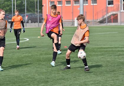 Poranny trening drużyn U-19 oraz U-17